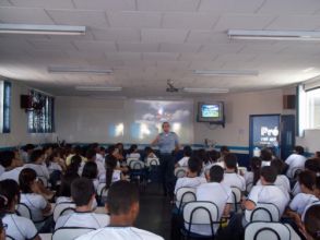 Palestra sobre Drogas com o Tenente Monteiro