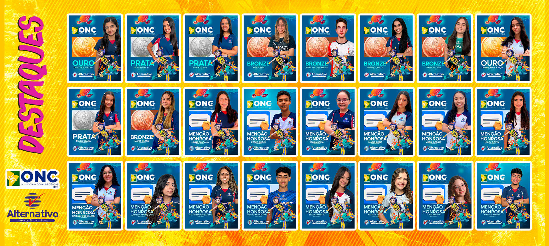 Destaques da ONC atual